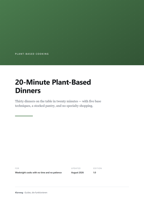 20-Minute Plant-Based Dinners