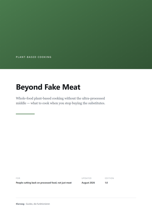 Beyond Fake Meat