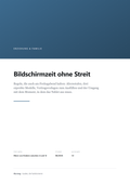 Cover: Bildschirmzeit ohne Streit: Regeln, Vertragsvorlagen und Alternativen für 4 bis 12 Jahre
