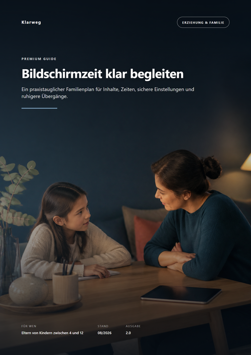 Bildschirmzeit ohne Streit: Regeln, Vertragsvorlagen und Alternativen für 4 bis 12 Jahre