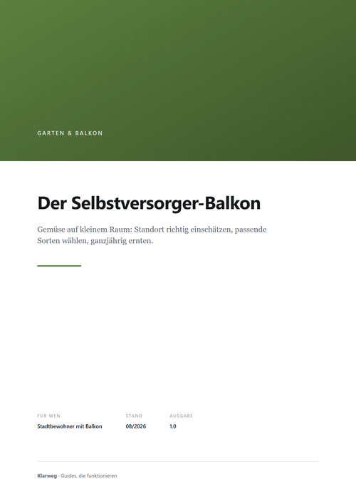 Cover: Der Selbstversorger-Balkon: Dein Guide für Gemüseanbau auf kleinem Raum
