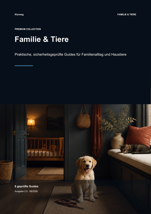 Familien-Paket: sechs Guides für Kinder, Hund und Katze