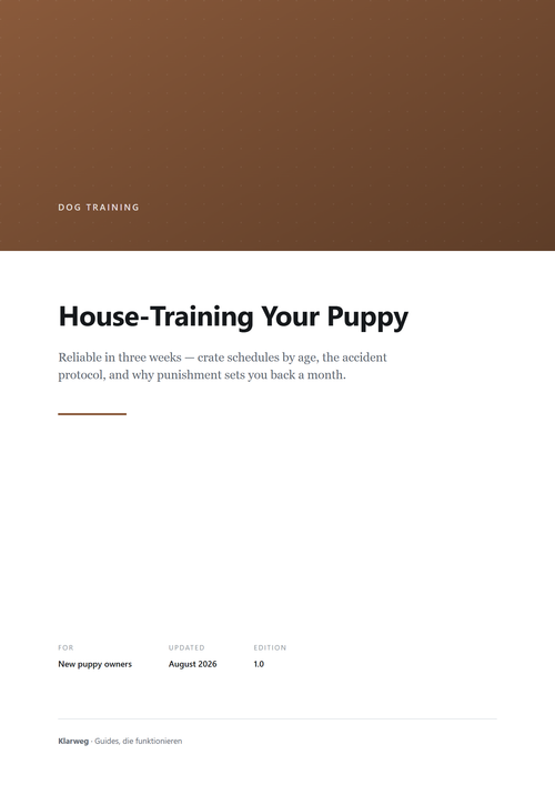 Cover: House-Training Your Puppy