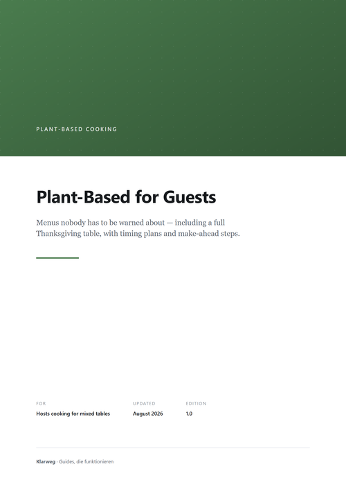 Plant-Based for Guests