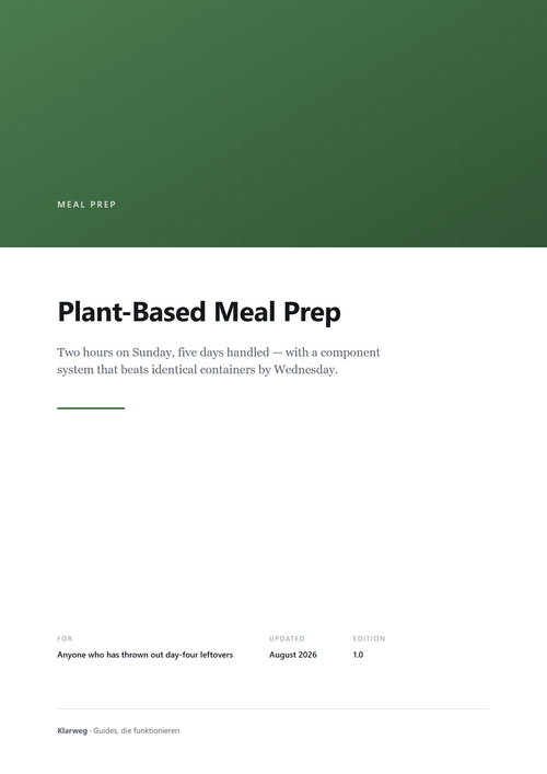 Plant-Based Meal Prep