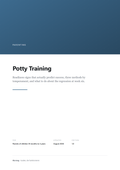Cover: Potty Training