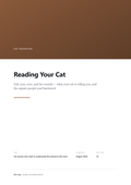 Cover: Reading Your Cat