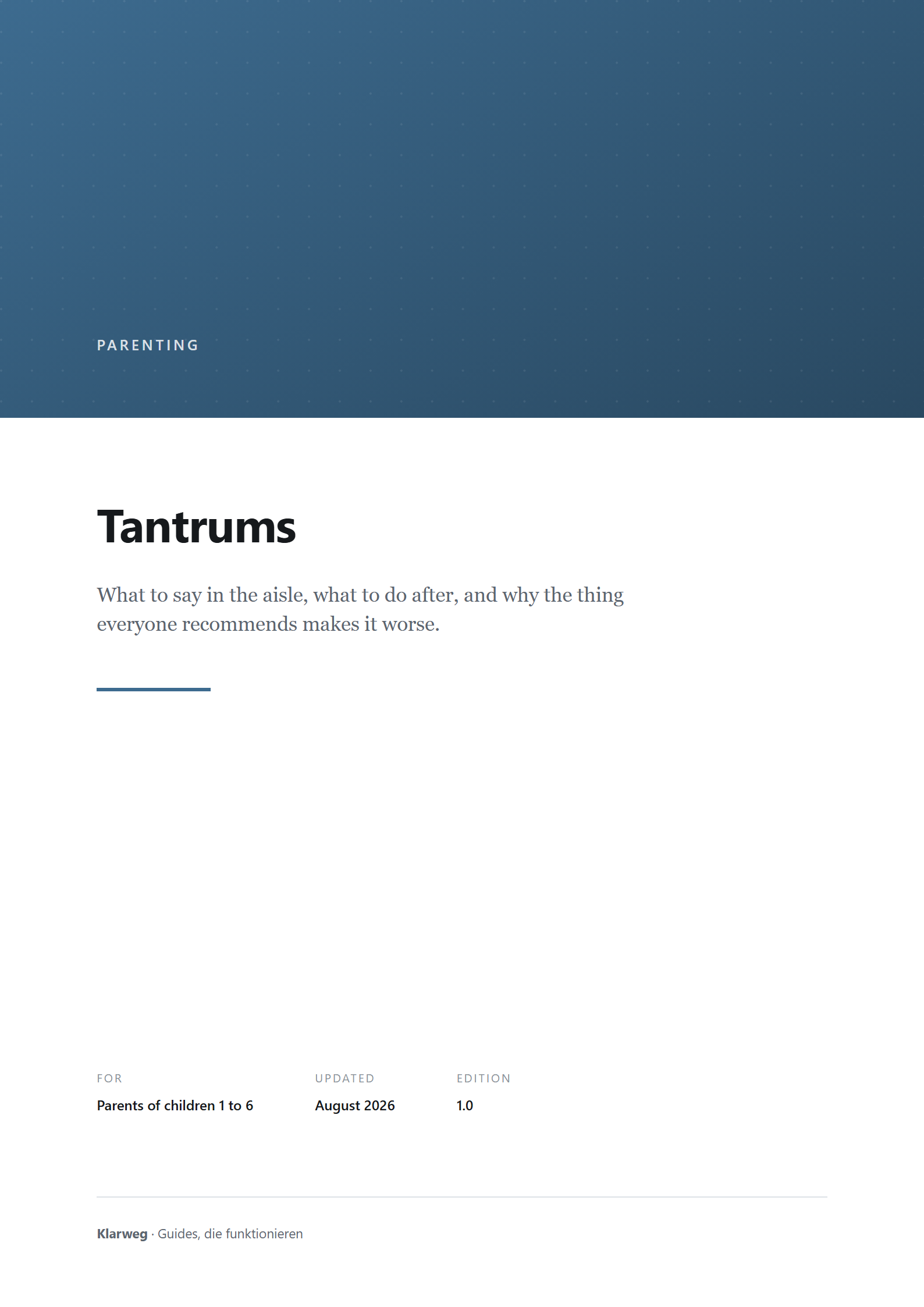 Tantrums