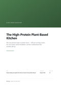 The High-Protein Plant-Based Kitchen