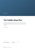 The Toddler Sleep Plan
