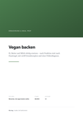 Cover: Vegan backen: Ei, Butter und Milch richtig ersetzen